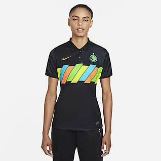 Inter Mediolan Stadium 2021/22 (wersja trzecia) Damska koszulka piłkarska Nike Dri-FIT
