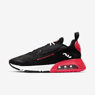 black and red nikes mens