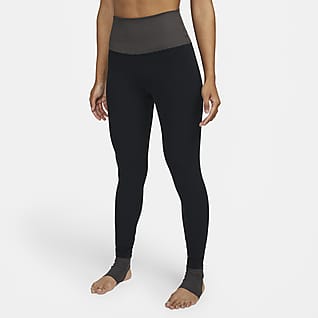 Nike Yoga Dri-FIT Luxe 7/8-leggings med høj talje og farveblokke til kvinder