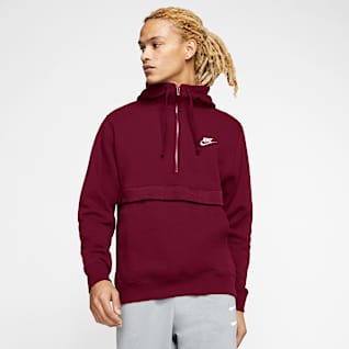 Rød Hettegensere og gensere. Nike NO Nike Sportswear Club Fleece hettegenser med grafikk til