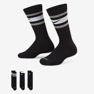 Multi-Sport Socks YOUTH Boys 4-9 Knee Length Pro Feet Style 111 Solid Color NWT 