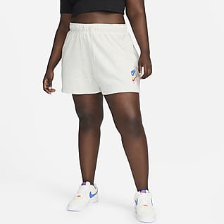 Nike Sportswear Shorts de tiro medio para mujer talla grande