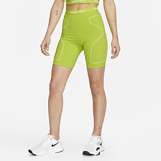 Nike Pro Dri-FIT Shorts de entrenamiento de tiro alto de 18 cm para mujer
