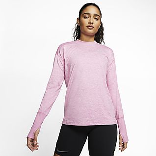 nike running pacer crew top