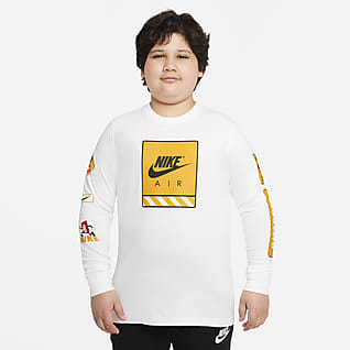 Nike Sportswear Big Kids' (Boys') Long-Sleeve T-Shirt (Extended Size)