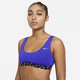 Nike Bikinitop met diepe hals