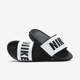 white nike sandals for men