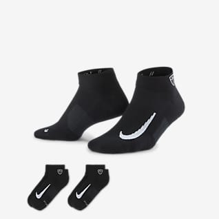 Nike Multiplier Low Golf Quarter Socks (2 Pairs)