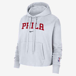Philadelphia 76ers Essential Women's Nike NBA Fleece Pullover Hoodie