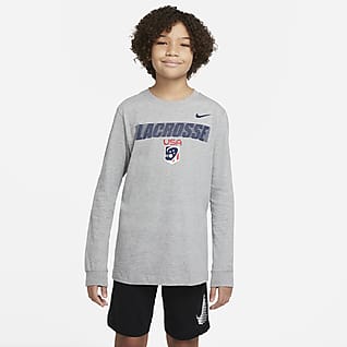 Nike Big Kids' (Boys') Long-Sleeve Lacrosse Top