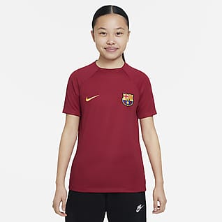 FC Barcelona Academy Pro Nike Dri-FIT Kurzarm-Fußballoberteil für ältere Kinder