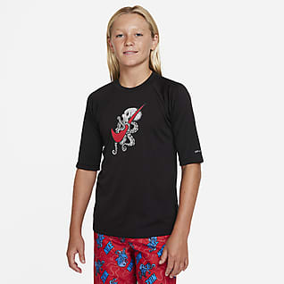 Nike Octologo Camiseta Hydroguard de manga corta para niño talla grande
