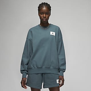Jordan Essentials Sweatshirt i fleece med rund hals til dame