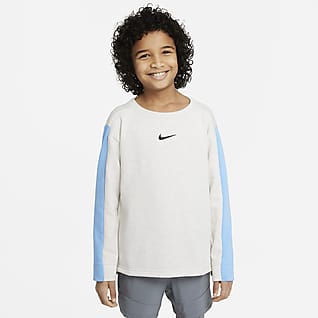 Nike Yoga Camiseta de entrenamiento de tejido Fleece para niños talla grande