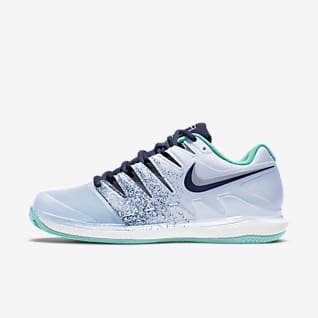 Tennis Sko. Nike NO Nike Court Vapor X, tennissko junior Blå Tennisshoes | XXL