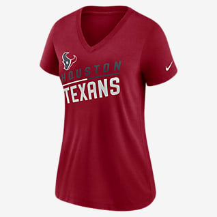 Nike Slant Team (NFL Houston Texans) Women's Mid V-Neck T-Shirt