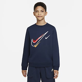Nike Sportswear Sweat-shirt en tissu Fleece pour Garçon plus âgé