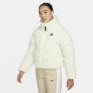 nike white down jacket