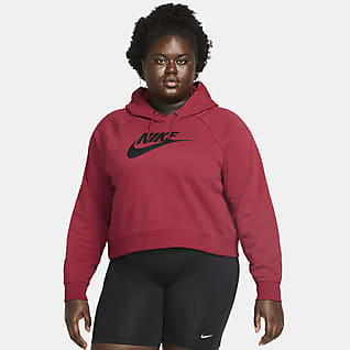 Nike Sportswear Essential Sudadera corta con capucha para mujer (talla grande)