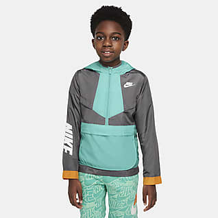 Nike Sportswear Windrunner Chamarra anorak para niño talla grande