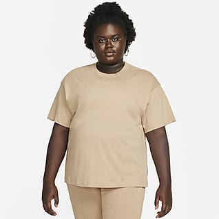 Nike Sportswear Essential Overdimensioneret, kortærmet overdel (plus size) til kvinder 