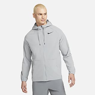 Nike Pro Dri-FIT Flex Vent Max Мужская куртка для тренинга с молнией во всю длину и капюшоном