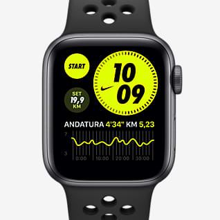 Apple Watch Nike Series 6 (GPS + Cellular) con Nike Sport Band Cassa in alluminio grigio siderale - 40 mm