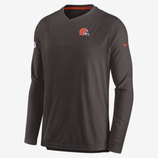 Nike Dri-FIT Lockup Coach UV (NFL Cleveland Browns) Men's Long-Sleeve Top
