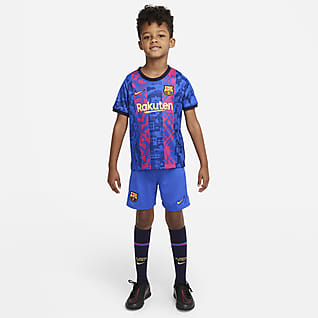 FC Barcelona 2021/22 Third Fodboldsæt til mindre børn