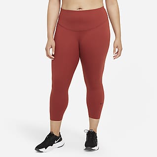 Nike One Luxe Leggings cropped de tiro medio para mujer (talla grande)