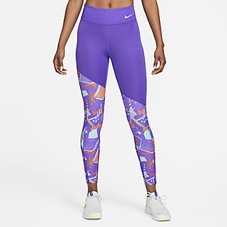 Nike Dri-FIT Retro Run Γυναικείο κολάν μεσαίου ύψους 7/8 για τρέξιμο με τσέπες