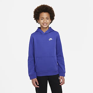 Nike Sportswear Club Pullover-hættetrøje til større børn