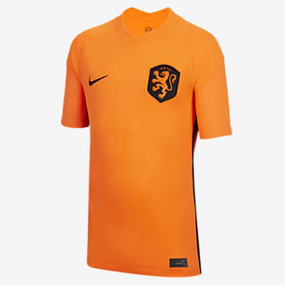 Holandia Stadium (wersja domowa) Koszulka piłkarska dla dużych dzieci Nike Dri-FIT