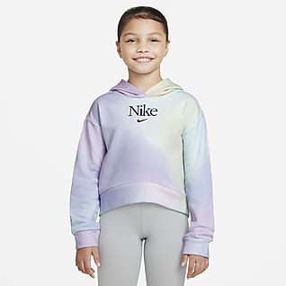 Nike Sportswear Sudadera con gorro sin cierre de French Terry para niña talla grande