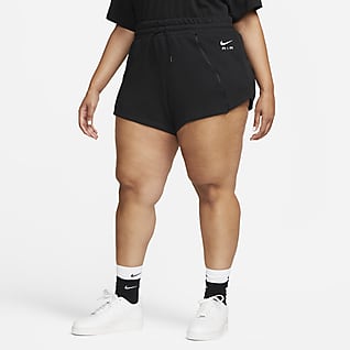 Nike Air Fleeceshorts med høj talje til kvinder (plus size)