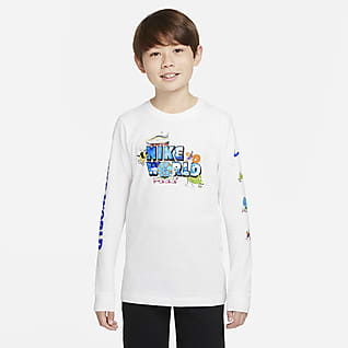 Nike Sportswear Langermet T-skjorte til store barn (gutt)