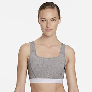 Nike Dri-FIT Swoosh Soft Tee Bra deportivo de media sujeción con almohadilla de una sola pieza para mujer