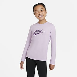 Barn Overdeler og T skjorter. Nike NO Hettegenser til barn og tilbud på langermet t skjorte