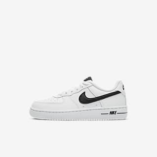 white kids air force ones