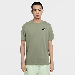 khaki green nike t shirt