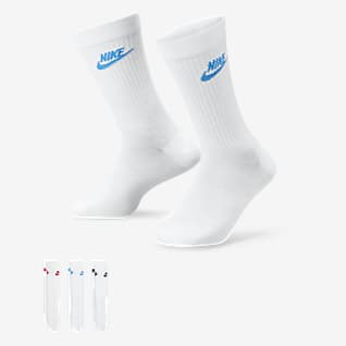 Nike Sportswear Everyday Essential Κάλτσες μεσαίου ύψους (τρία ζευγάρια)