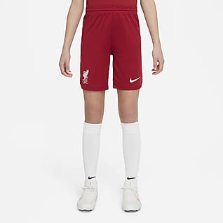 Домашняя форма ФК «Ливерпуль» 2022/23 Stadium Футбольные шорты для школьников Nike Dri-FIT