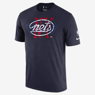 Brooklyn Nets Courtside City Edition Men's Nike NBA Washed T-Shirt