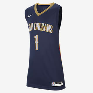 Pelicans Icon Edition NBA-jersey Nike Swingman för ungdom