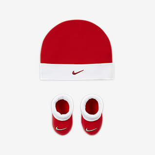 Nike Baby Hat and Booties Set