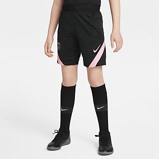Paris Saint-Germain Strike (wersja wyjazdowa) Spodenki piłkarskie dla dużych dzieci Nike Dri-FIT