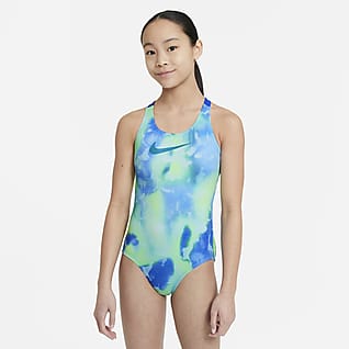 Nike Big Kids' (Girls') Crossback 1-Piece Swimsuit