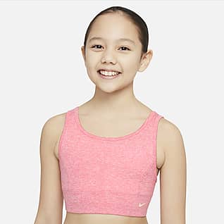 Nike Dri-FIT Swoosh Luxe Bra deportivo para niña talla grande
