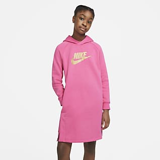 Nike Sportswear Mikinové šaty s kapucí pro větší děti (dívky)