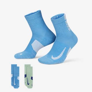 Nike Multiplier Κάλτσες μέχρι τον αστράγαλο για τρέξιμο (δύο ζευγάρια)